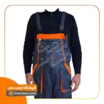لباس کار دوبنده ست ورکی مشکی نارنجی