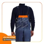 لباس کار دوبنده ست ورکی مشکی نارنجی