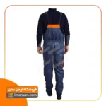 لباس کار دوبنده ست ورکی مشکی نارنجی