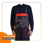 لباس کار دوبنده ست ورکی مشکی قرمز