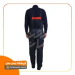 لباس کار دوبنده ست ورکی مشکی قرمز