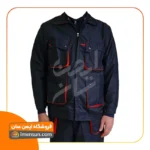 لباس کار ست ورک مشکی قرمز