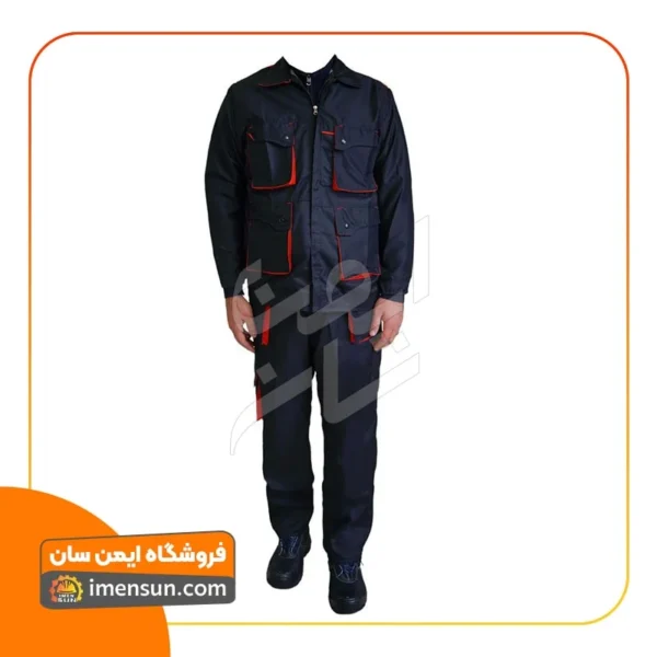 لباس کار ست ورک مشکی قرمز